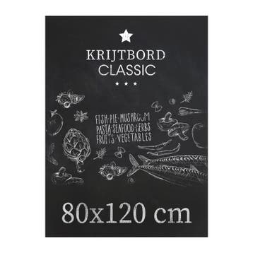 Krijtbord Classic 80x120 cm Verticaal, Nieuw in verpakking