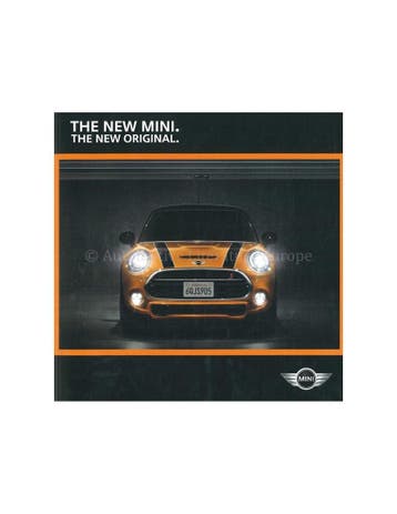 2014 MINI COOPER BROCHURE NEDERLANDS, Nieuw, Author