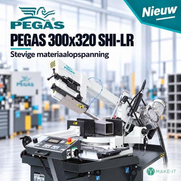 Semi-automatische bandzaagmachine Pegas-Gonda 300x320mm Vers, Ophalen of Verzenden