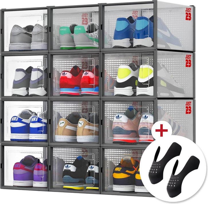 JUST23 Schoenen opbergsysteem 12PACK - Transparant -, Huis en Inrichting, Woonaccessoires | Overige, Ophalen of Verzenden