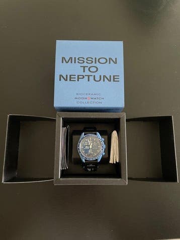 Omega x Swatch - MoonSwatch - Mission to Neptune - Zonder, Nieuw