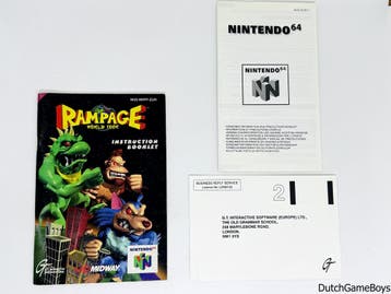 Nintendo 64 / N64 - Rampage World Tour + Reg. Card - EEU, Verzenden, Gebruikt
