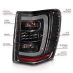 ANZO 1999-2004 Jeep Grand Cherokee LED Tail Lights w/ Light, Ophalen of Verzenden, Nieuw