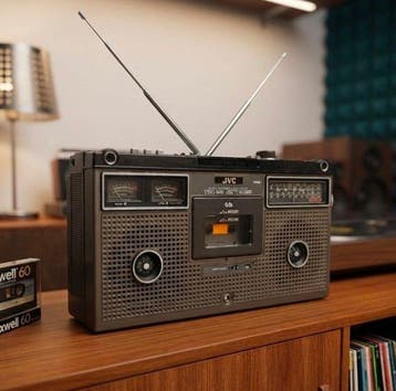 JVC - 9475LS Portable Stereo Radio Cassetterecorder-speler, Nieuw