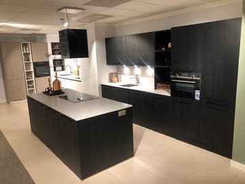 Showmodel keuken met kookeiland - 0014 - 15, Ophalen, Zwart, Overige typen, Nieuw