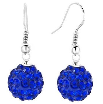 Fako Bijoux - Oorbellen - Disco Dots - Hanger - Donkerblauw, Verzenden, Nieuw