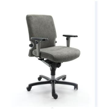 Haworth Comforto 77, nieuwe stoffering, Verzenden, Zo goed als nieuw, Grijs, Bureaustoel