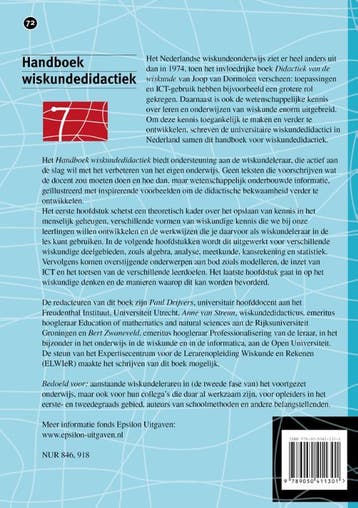 Handboek wiskundedidactiek / Epsilon uitgaven / 72, Verzenden, Gelezen