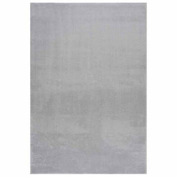 vidaXL Vloerkleed wasbaar korte pool anti-slip 160x230 cm, Verzenden, Nieuw, Grijs