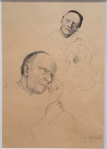 Lucien Lévy-Dhurmer (1865-1953) - Le guitariste