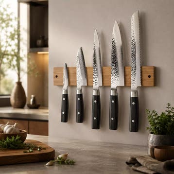 Yaxell Zen Messenset – 6-delig – Magnetische Messenstrip, Huis en Inrichting, Keuken | Bestek, Ophalen of Verzenden, Nieuw, Overige materialen