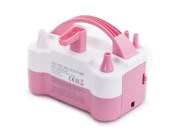 Elektrische Ballonpomp Roze met twee uitgangen, Hobby en Vrije tijd, Feestartikelen, Ophalen of Verzenden, Nieuw