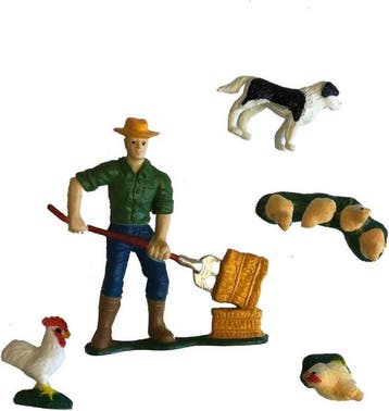 Dutch Farm Serie Boer met boerderijdieren 5dlg, Ophalen of Verzenden, Nieuw