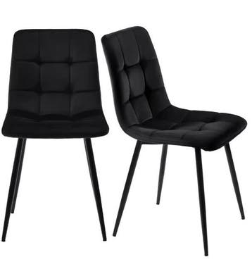 Set van 4 Fluwelen Eetkamerstoelen – Modern & Comfortabel, Huis en Inrichting, Stoelen, Verzenden, Nieuw