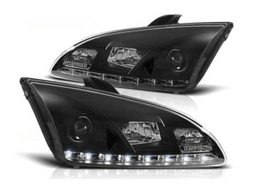 LED DRL koplamp units Daylight Black geschikt voor Ford, Auto-onderdelen, Verzenden, Nieuw, Ford