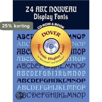 24 Art Nouveau Display Fonts - CD-Rom and Book - Dan X. Solo, Verzenden, Gelezen, Dan X. Solo