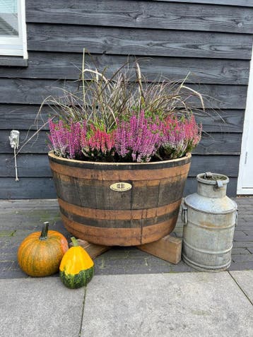 Regenton Dompelton Wijnvat Kuip Bloembak Plantenbak Wiskyvat, Ophalen of Verzenden, Nieuw, Met pomp
