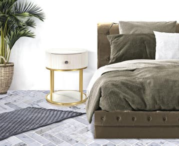 NACHTBED MONTPELLIER CRÈME CM Ø 42X48, Huis en Inrichting, Slaapkamer | Bedden, Ophalen of Verzenden, Nieuw