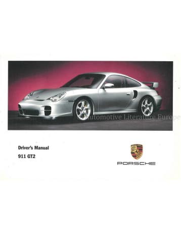 2003 PORSCHE 911 GT2 INSTRUCTIEBOEKJE ENGELS
