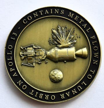 Apollo 13-medaille (zeldzame versie, slechts 2500 gemaakt) -