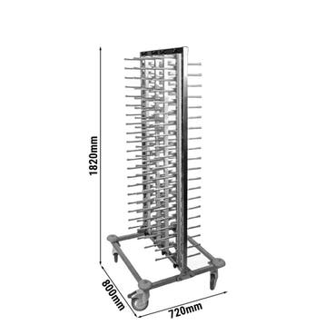 GGM Gastro | Bordenrek dubbel - tot 80 borden - Ø16-32cm - |, Verzenden, Nieuw, Bord(en)