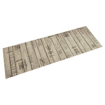 vidaXL Keukenmat wasbaar hekprint 60x180 cm fluweel, Verzenden, Nieuw
