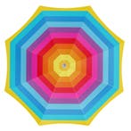 Strandparasol rainbow 180 cm, Verzenden, Nieuw