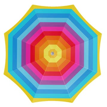 Strandparasol rainbow 180 cm, Verzenden, Nieuw