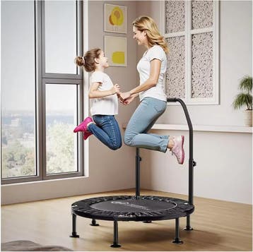 Opvouwbare Fitness Trampoline met Handgreep Rebounder, Verzenden, Nieuw
