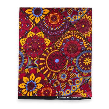 Fat Quarter Afrikaanse Wax Print Stof - Rood Geel FTQ 8724 -, Ophalen of Verzenden, Nieuw