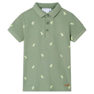 vidaXL Kinderpoloshirt 116 kakikleurig, Verzenden, Nieuw