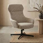 *WOONWINKEL* Relax Fauteuil Kantelbaar Beige, Huis en Inrichting, Fauteuils, Verzenden, Nieuw, Stof