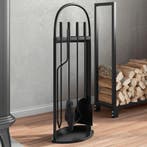 vidaXL 5-delige openhaardgereedschapset 23x15x66 cm staal, Verzenden, Nieuw