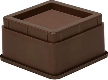 Bedverhogers bruin / meubelverhogers 5 cm (stapelbaar tot 20, Diversen, Verpleegmiddelen, Ophalen of Verzenden, Nieuw