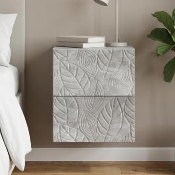 vidaXL Wandbeugel Bedkast Betongrijs 34,5 x 33 x 40 cm, Minder dan 45 cm, Verzenden, Nieuw, Minder dan 55 cm