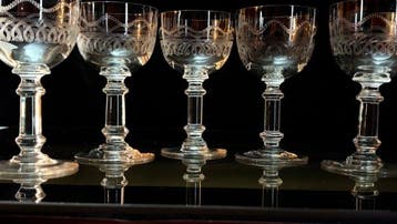 Val Saint Lambert, antieke glasses VSL Service Lothaire -, Antiek en Kunst