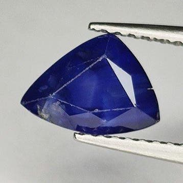 Blauw Saffier - 1.57 ct - Antwerp Laboratory for Gemstone, Nieuw