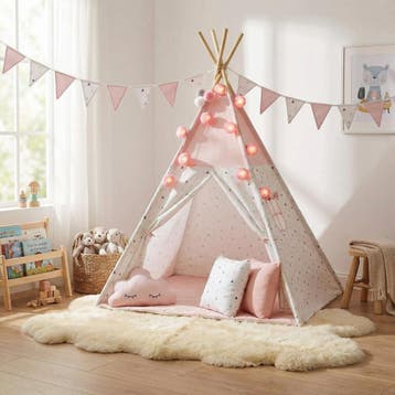 Tipi Tent Binnen Buiten | Roze | A-kwaliteit | Beste Prijs, Ophalen of Verzenden, Nieuw, Hout