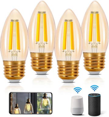 E27 LED lamp - Dimbaar - Filament lamp - 4,5W - 4 stuks - Ai, Huis en Inrichting, Verzenden, Zo goed als nieuw