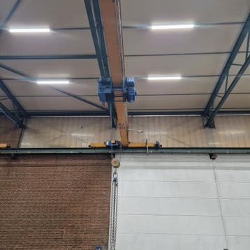 Abus enkelligger bovenloopkraan ± 18.100mm x 5t 001660U, Doe-het-zelf en Verbouw, Gereedschap | Overige machines, Ophalen, Gebruikt