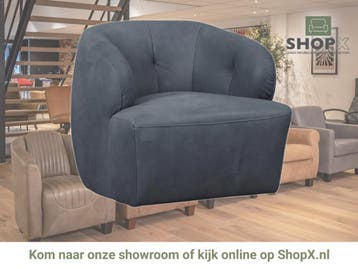 Leren draaifauteuil Cloud - Kenia Denim (blauw), Bohemian, Eigentijds, Klassiek, Modern, Retro, Romantisch, Scandinavisch, Vintage