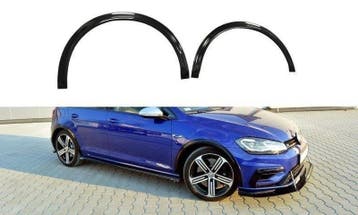 Spatbord Verbreders VW Golf 7.5 R Facelift Glans Zwart, Ophalen of Verzenden, Nieuw