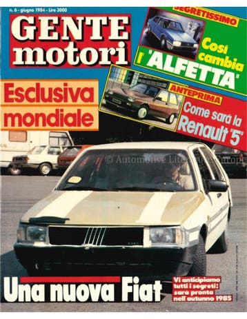 1984 GENTE MOTORI MAGAZINE 06 ITALIAANS, Nieuw, Author