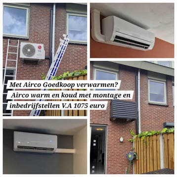 Airco monteur /installatie,  split Airco inclusief montage,, Nieuw