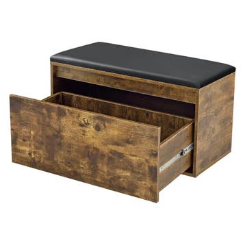 Schoenenkast Degerfors met lade 80x39x45 cm eikenkleurig en, Huis en Inrichting, Kasten | Schoenenkasten, Verzenden, Nieuw