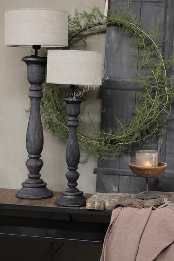 Cilinder lampenkap Kiss Mud linnen 30 cm, Ophalen of Verzenden, Nieuw