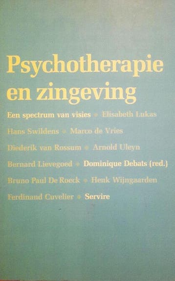 PSYCHOTHERAPIE EN ZINGEVING 9789063254230 DEBATS, Verzenden, Gelezen, DEBATS