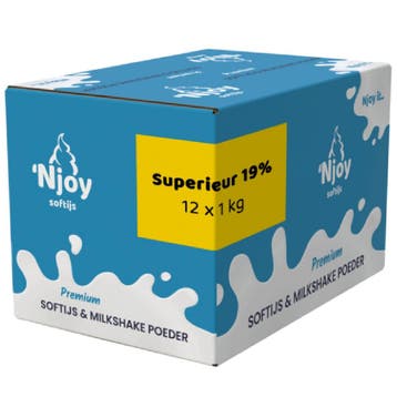 Njoy IJsmix Poeder Superieur 19% (12x1kg), Verzenden, Nieuw