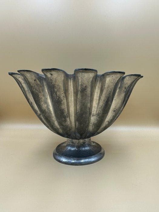 Just Andersen - Kom op een voet - 1228 - Tin - Just Andersen, Antiek en Kunst, Kunst | Designobjecten