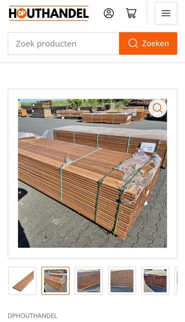 Vlonderplanken hardhout | Diverse maten | Scherpe prijzen, Tuin en Terras, Terrasdelen en Vlonders, Nieuw, Hout, Ophalen of Verzenden